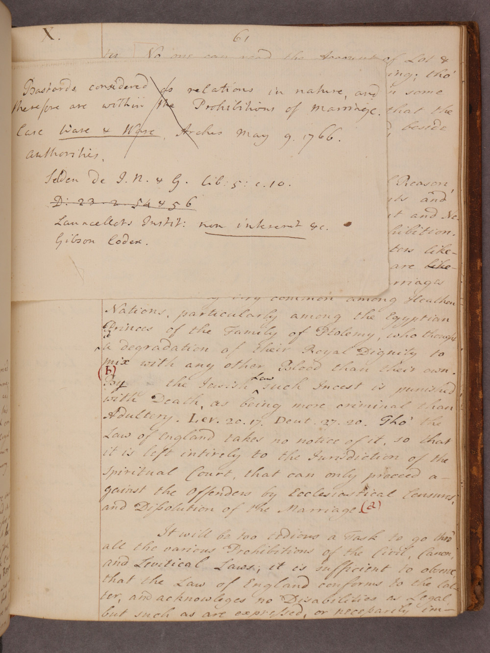 Folio 61 insert recto