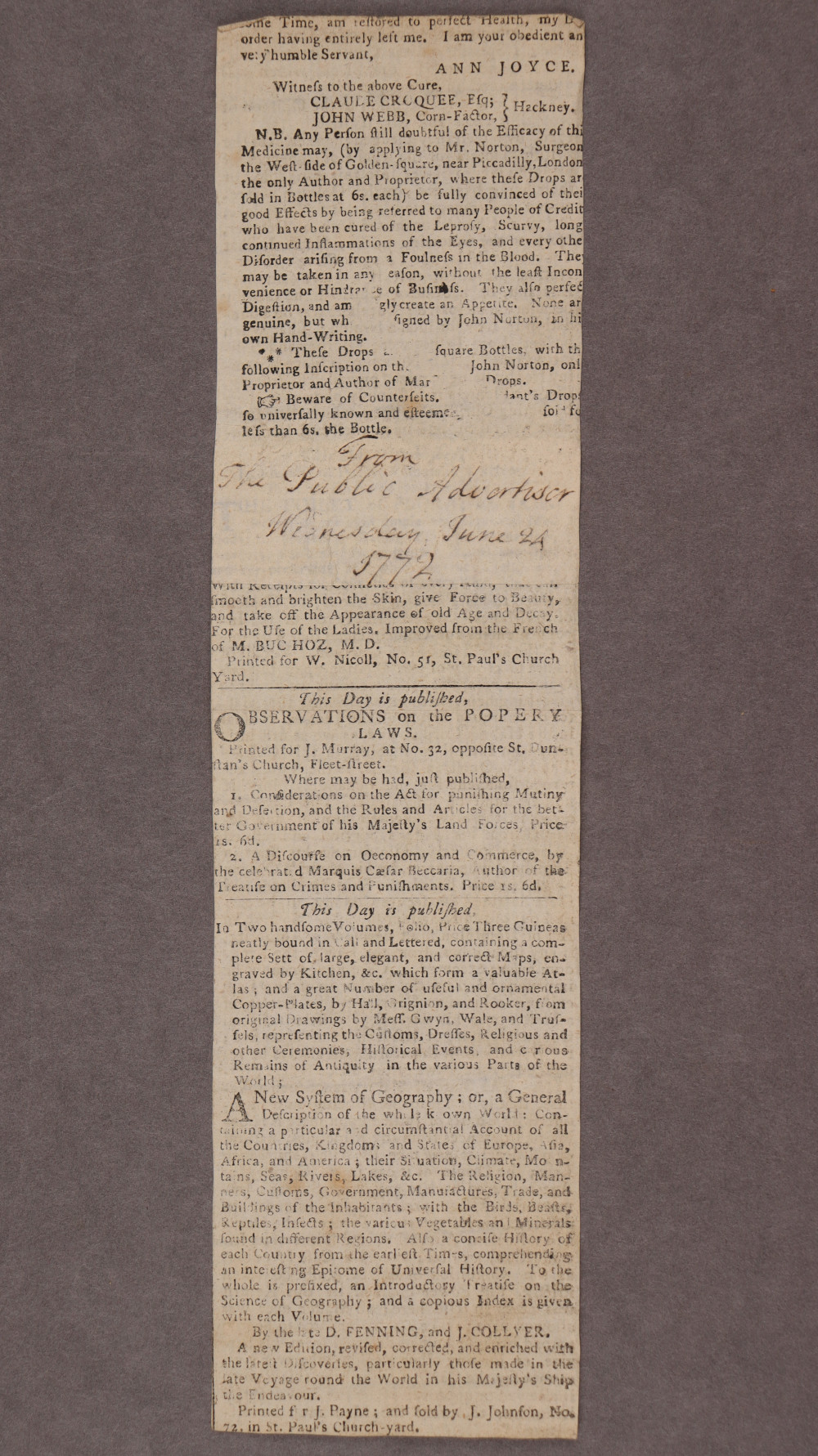 Folio 89 insert 1 verso