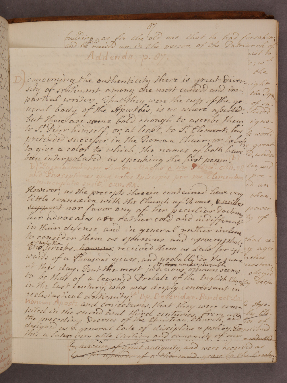Folio 87 insert recto