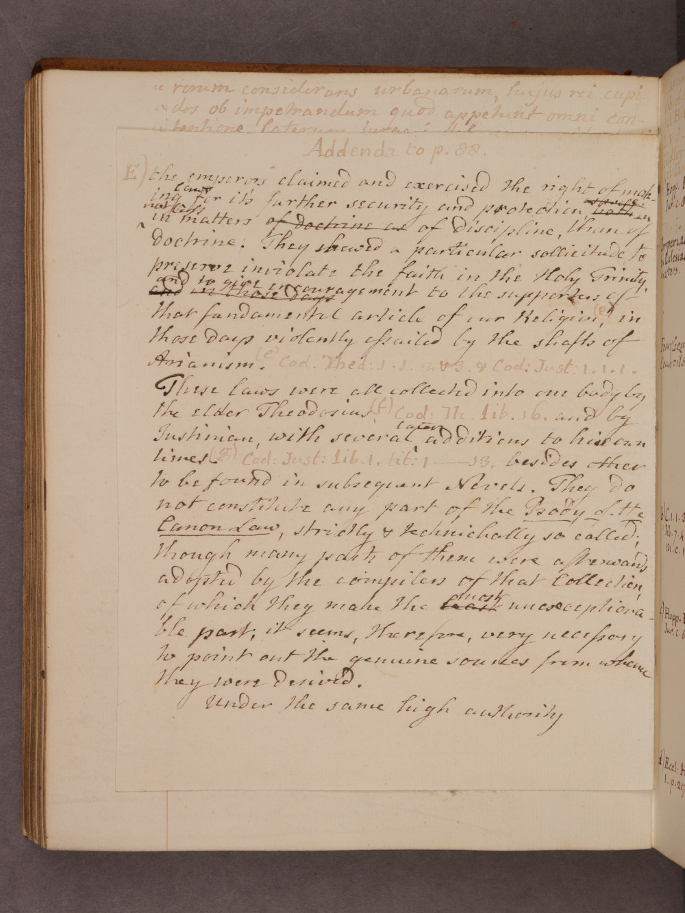 Folio 88 insert verso