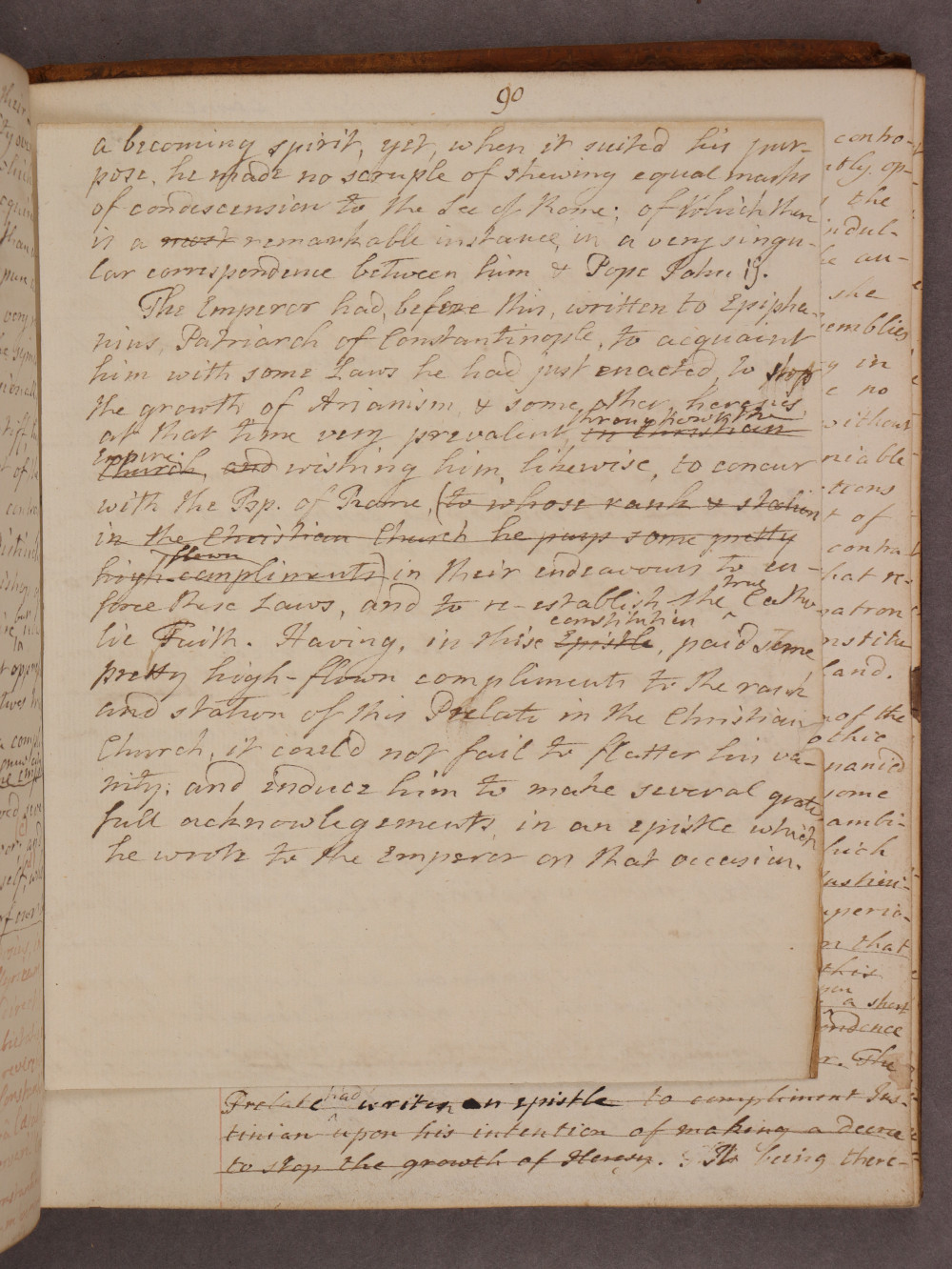 Folio 90 insert recto