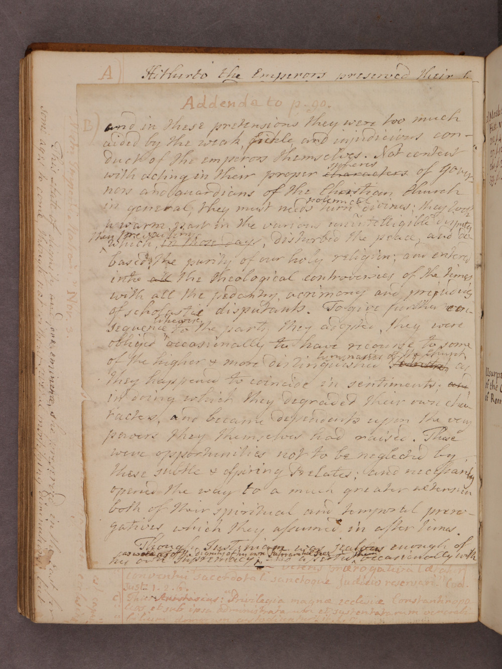 Folio 90 insert verso