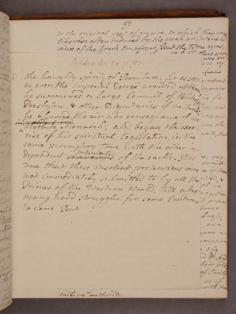 Folio 93 insert recto