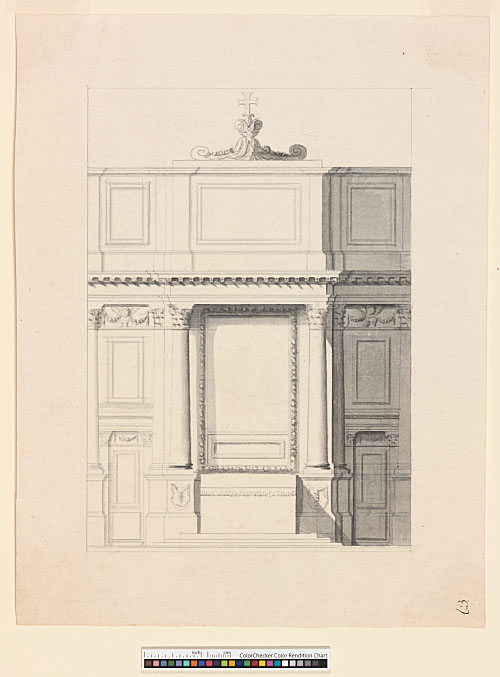 Two designs for an unidentified altarpiece - The Architectural Drawings ...